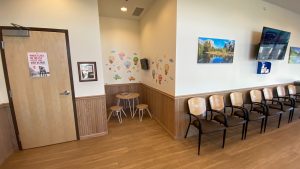 waiting room and reception at AFC Urgent Care Perth Amboy